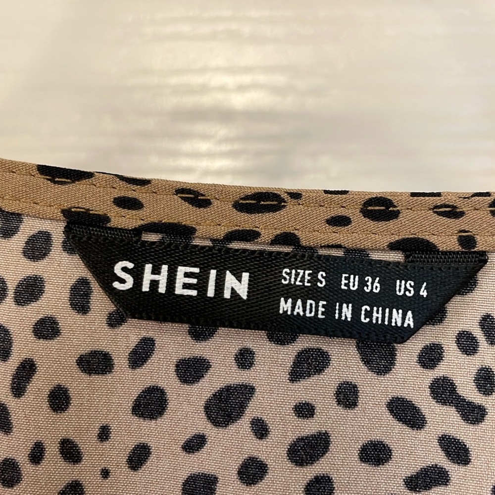 SHEIN Leopard Print Blouse Size S - Picture 2 of 9